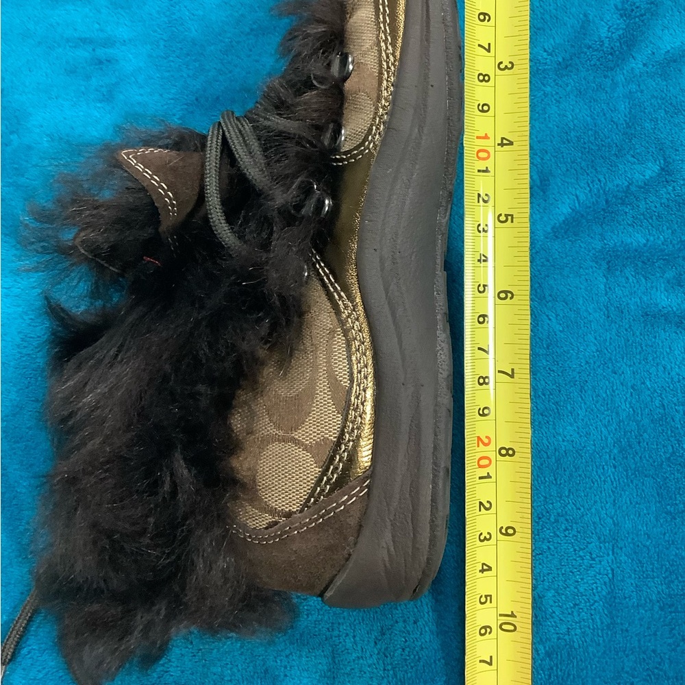 COACH Colette Vintage High Top Sneakers Short Boots - Picture 9 of 11
